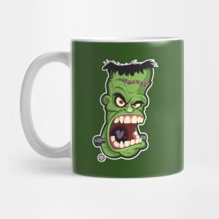 Halloween Frankenstein Head Shot Mug